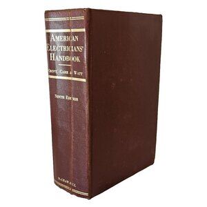 American Electricians Handbook Practical Reference 9th Ed 1970 Hardcover Watt
